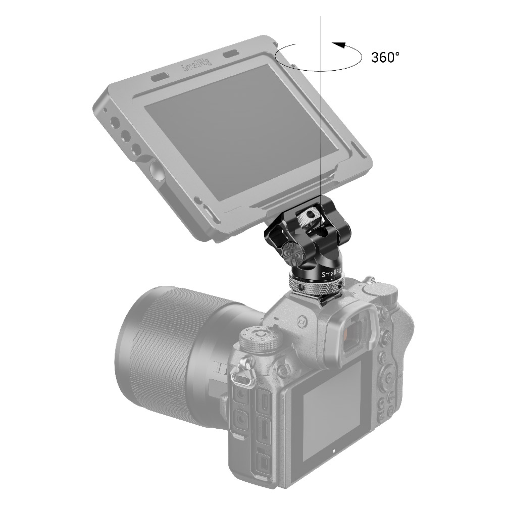 Swivel and Tilt Monitor Mount with Cold Shoe - immagine 6