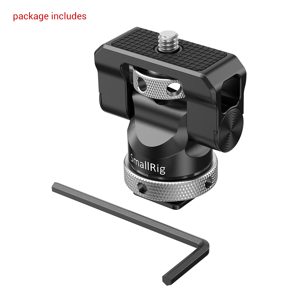 Swivel and Tilt Monitor Mount with Cold Shoe - immagine 7