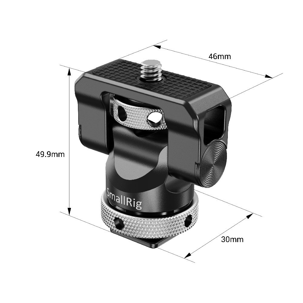 Swivel and Tilt Monitor Mount with Cold Shoe - immagine 2