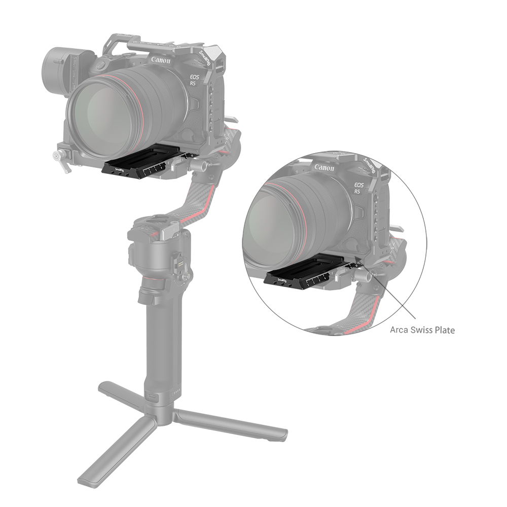 Quick Release Plate with Arca-Swiss for DJI Gimbal - immagine 5