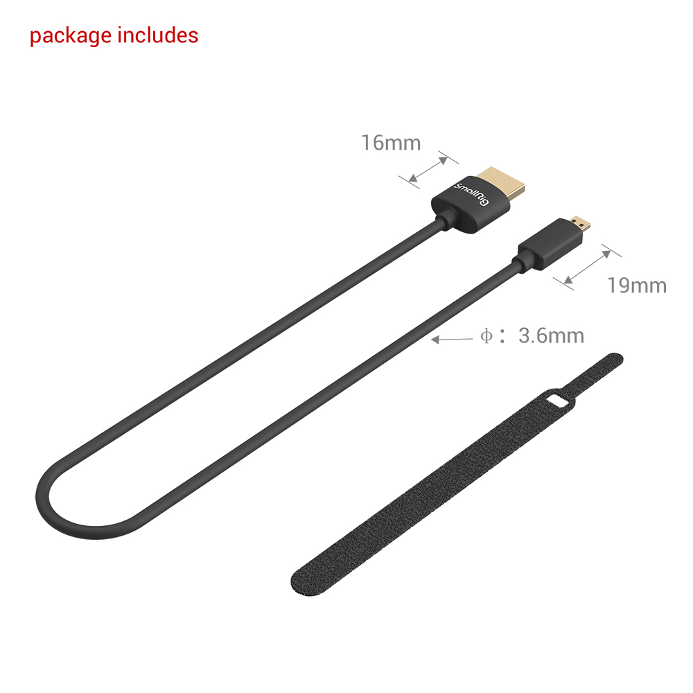 Ultra Slim 4K HDMI Cable (D to A) 35cm - immagine 6