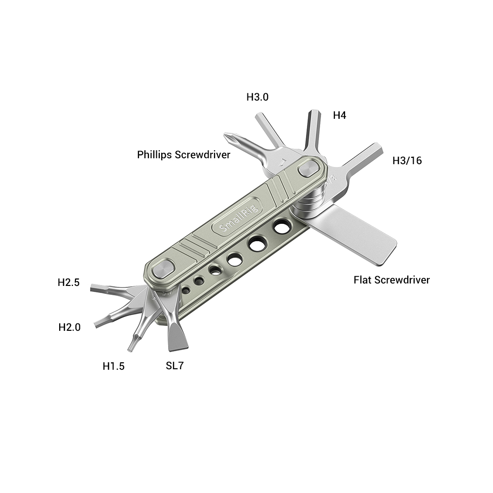 Universal 9-in-1 Folding Multi-Tool Kit for Videographers - immagine 3