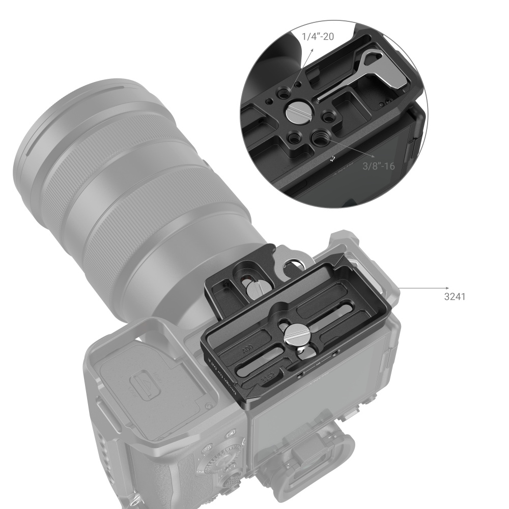 Extended Arca-Type Quick Release Plate for DJI RS 2 / RSC 2 / RS 3 / RS 3 Pro / RS 4 /RS 4 Pro /RS 5 - immagine 6