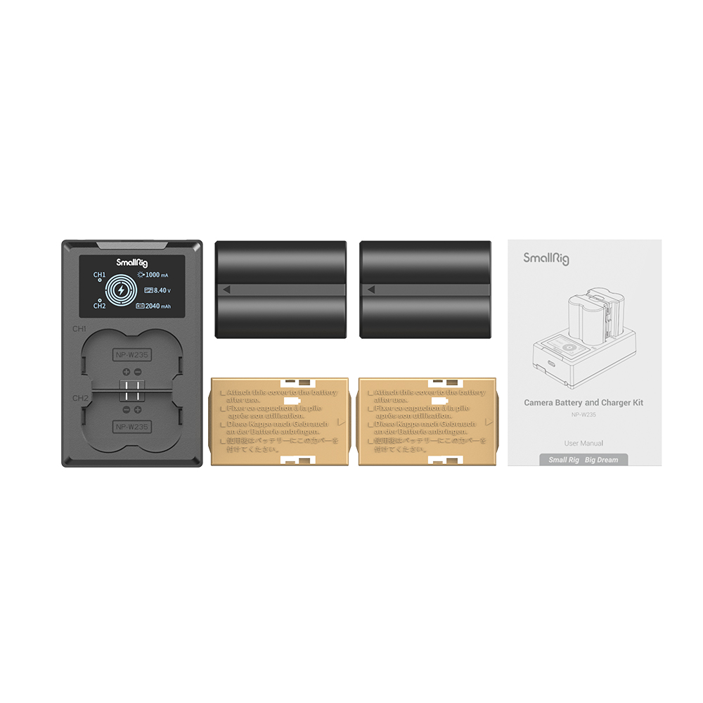Camera Battery and Charger Kit for Fujifilm NP-W235 - immagine 8