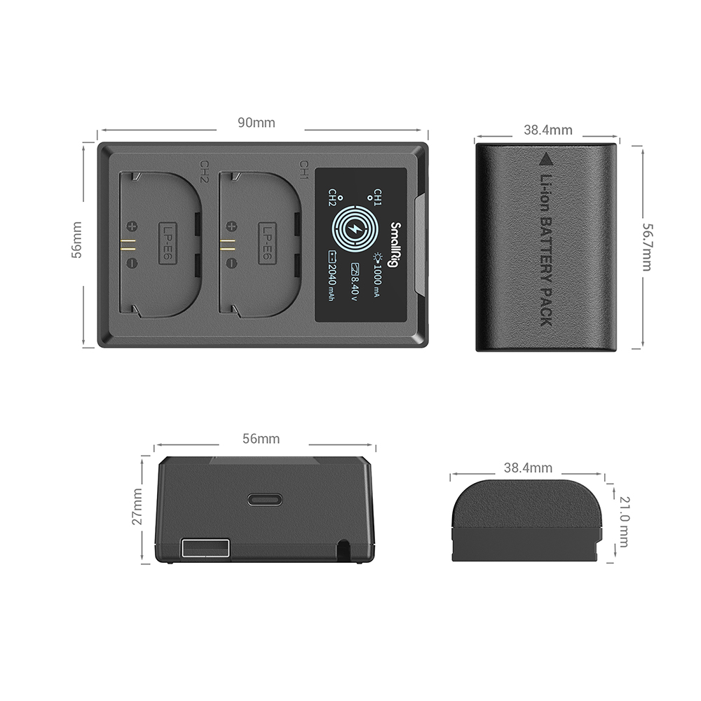 LP-E6NH Camera Battery and Charger Kit - immagine 5