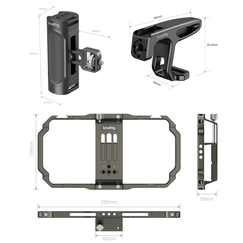 Universal Mobile Phone Handheld Video Rig kit - immagine 4