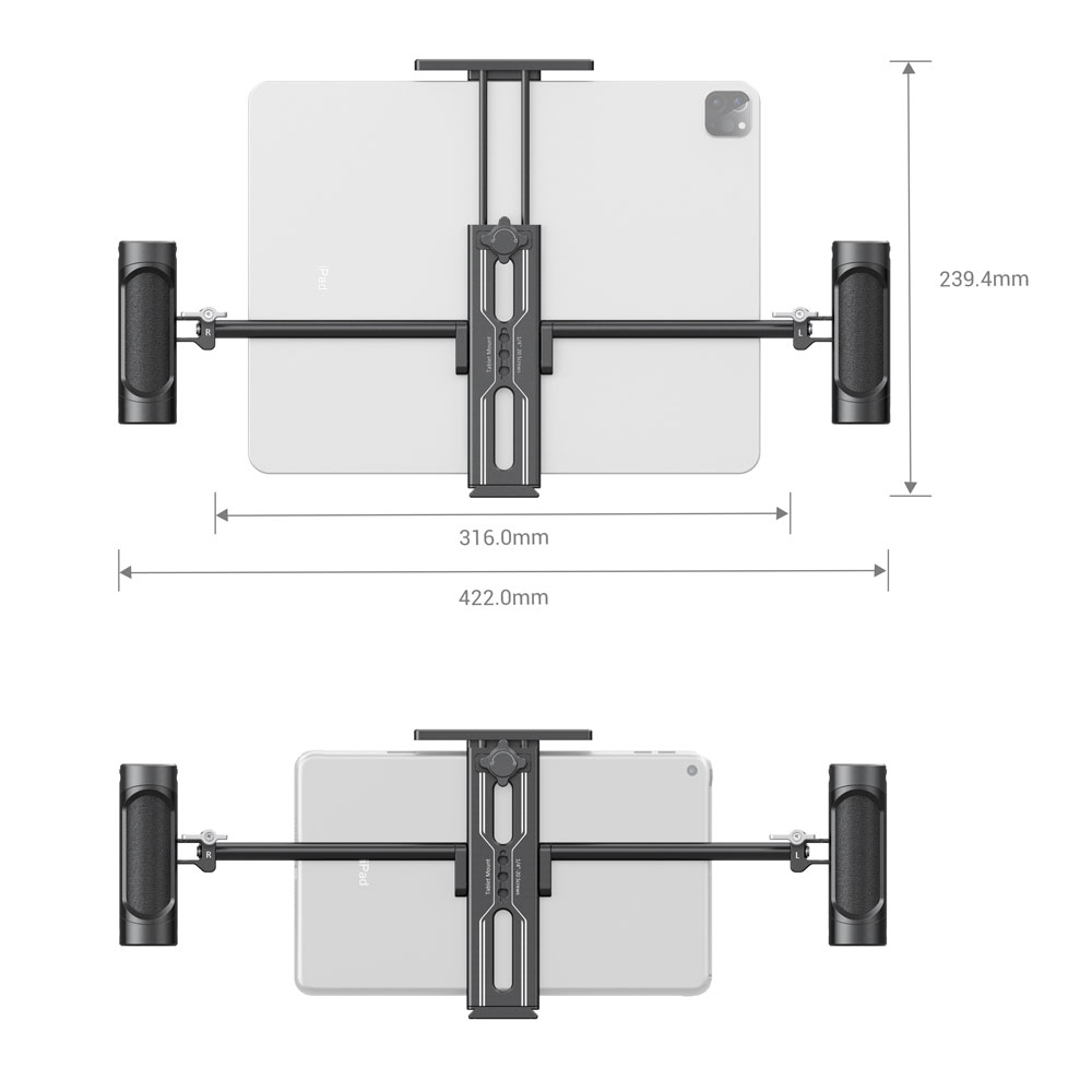 Tablet Mount with Dual Handgrip for iPad - immagine 3