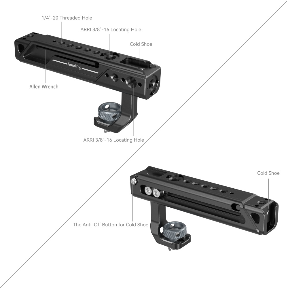 Adjustable Top Handle (ARRI-Style Mount) - immagine 2