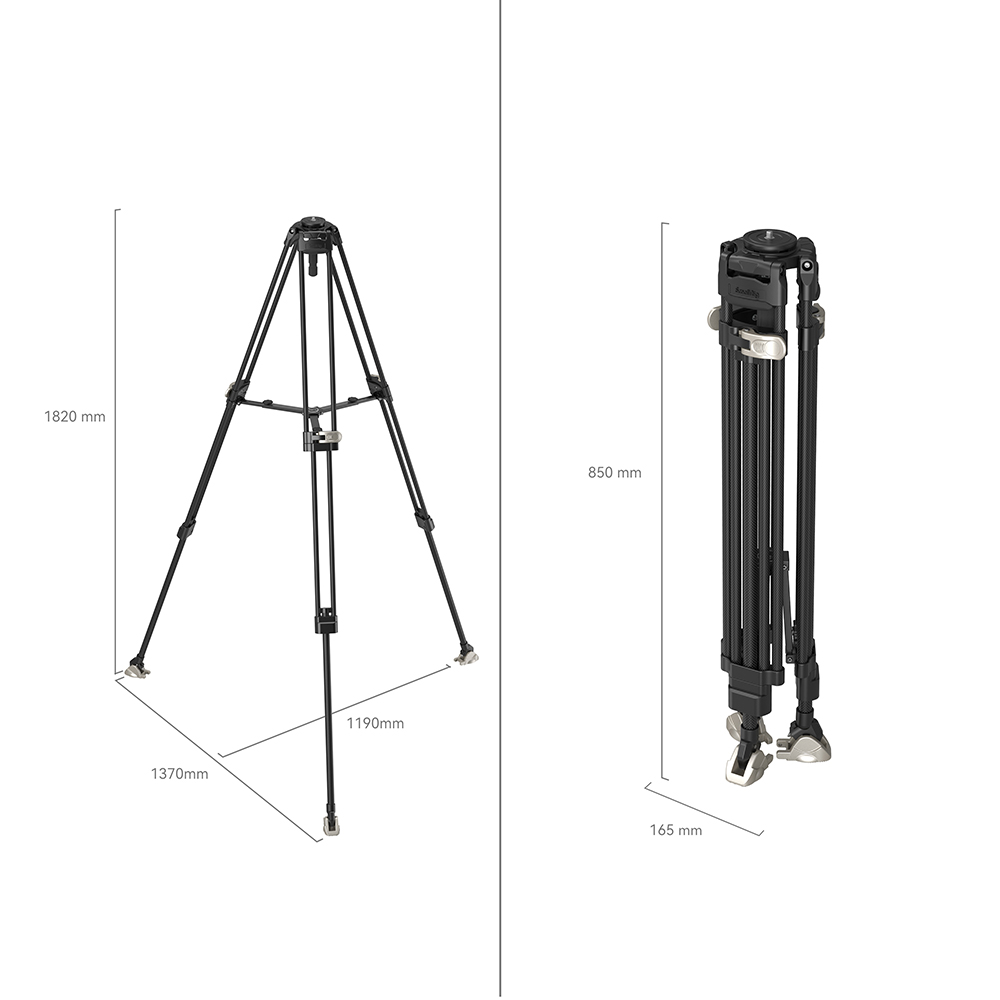 FreeBlazer Heavy-Duty Carbon Fiber Tripod - immagine 2