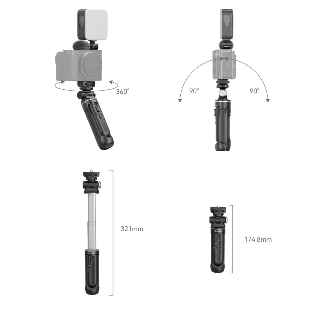 Vlogging Tripod Kit for Sony ZV-E1 / ZV-E10 / ZV-1 / ZV-1F - immagine 4