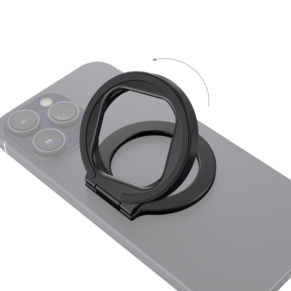 2-in-1 52mm Magnetic Filter Adapter Ring / Phone Stand for iPhone 14 Pro Max - immagine 4