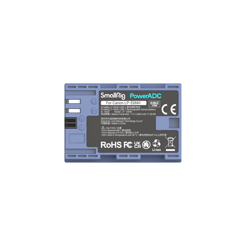 LP-E6NH USB-C Rechargeable Camera Battery - immagine 4