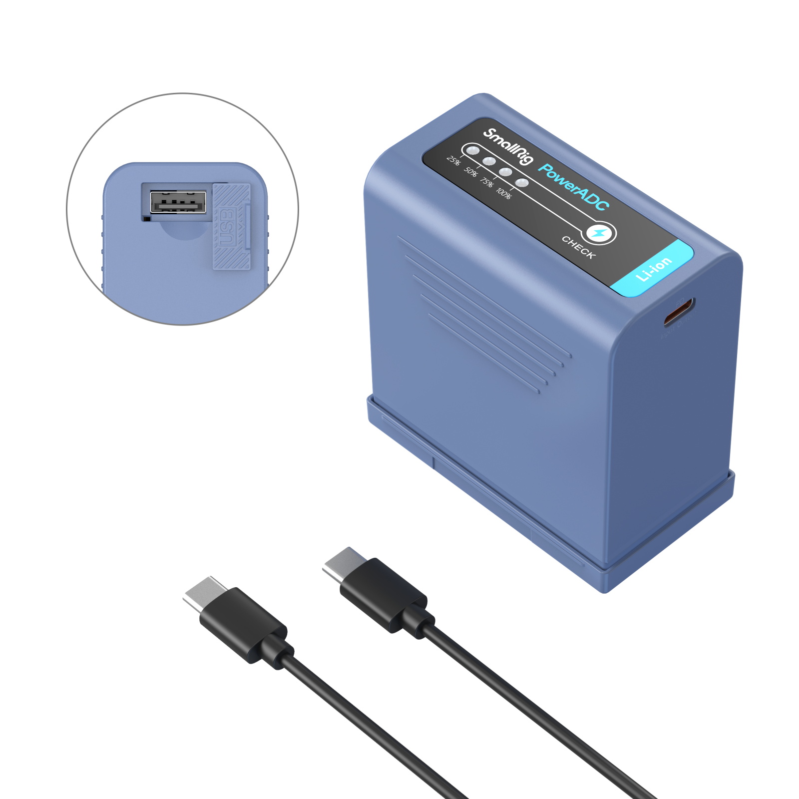 USB-C Rechargeable Camera Battery for Sony NP-F970 - immagine 3