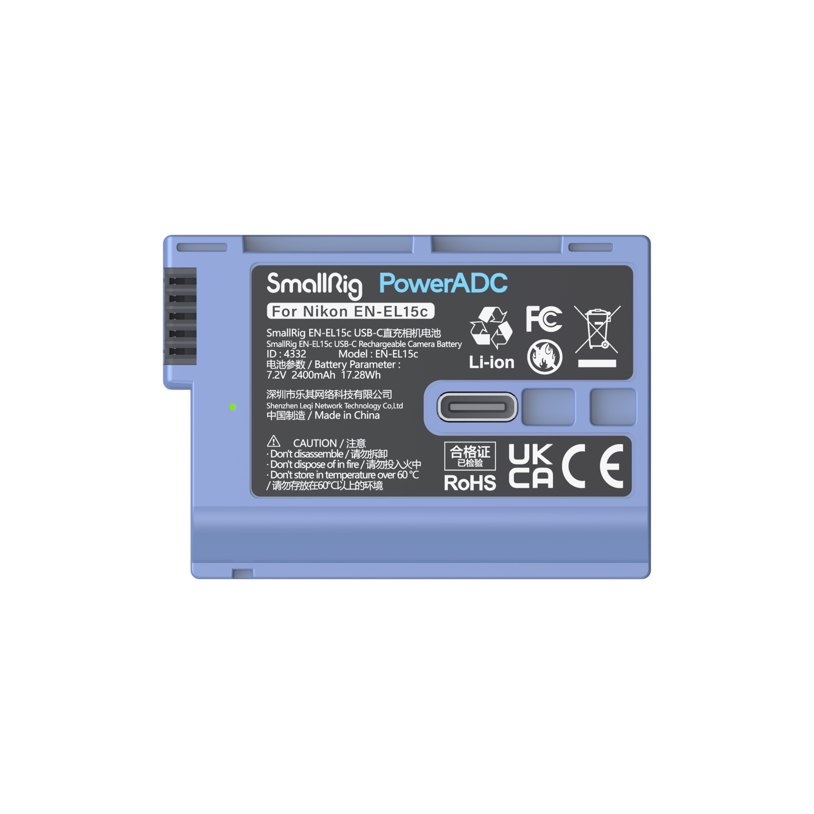EN-EL15c USB-C Rechargeable Camera Battery for Nikon ZR /Z8 /Z7II /Z7 /Z6II /Z6 /Z5 /Zf - immagine 5