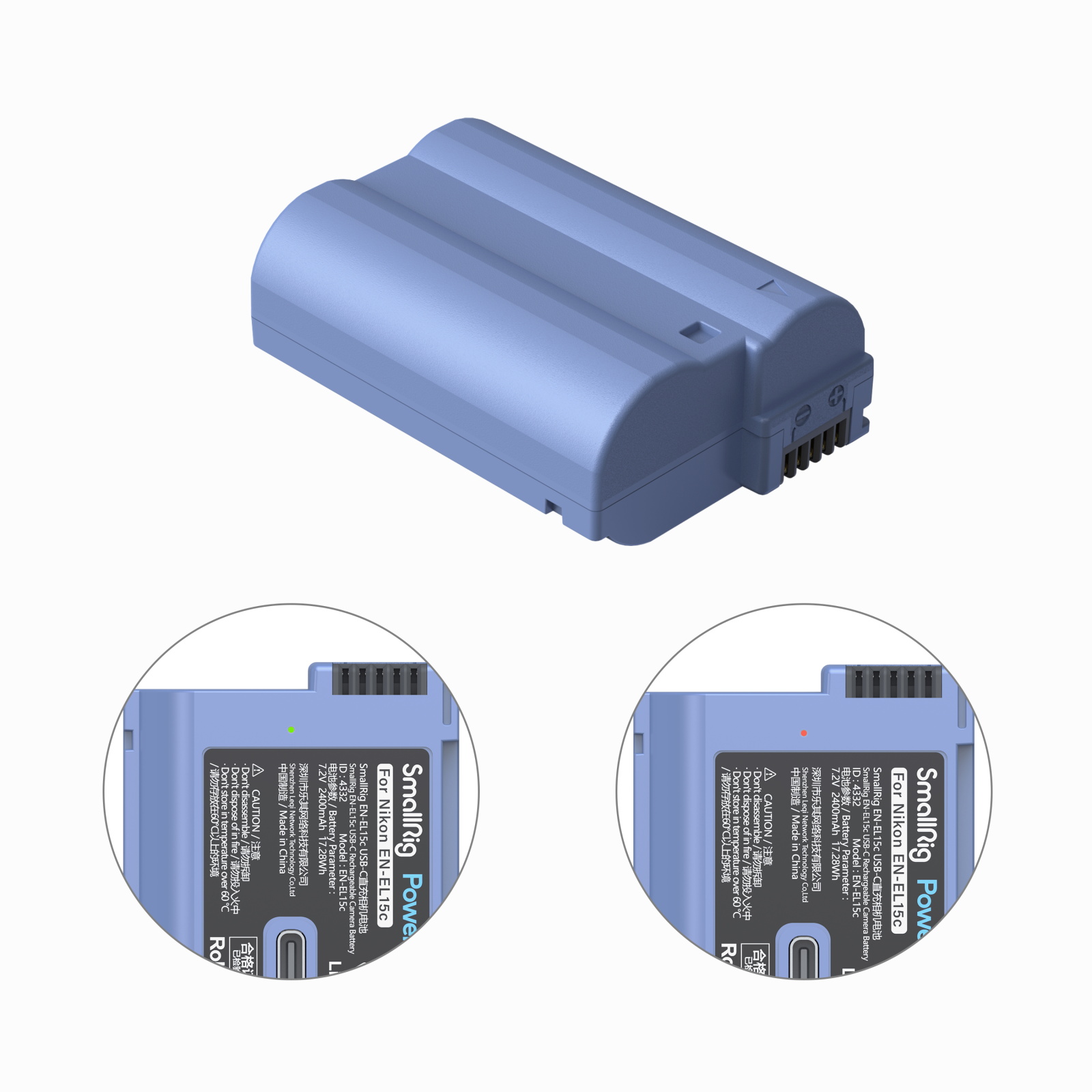 EN-EL15c USB-C Rechargeable Camera Battery for Nikon ZR /Z8 /Z7II /Z7 /Z6II /Z6 /Z5 /Zf - immagine 6