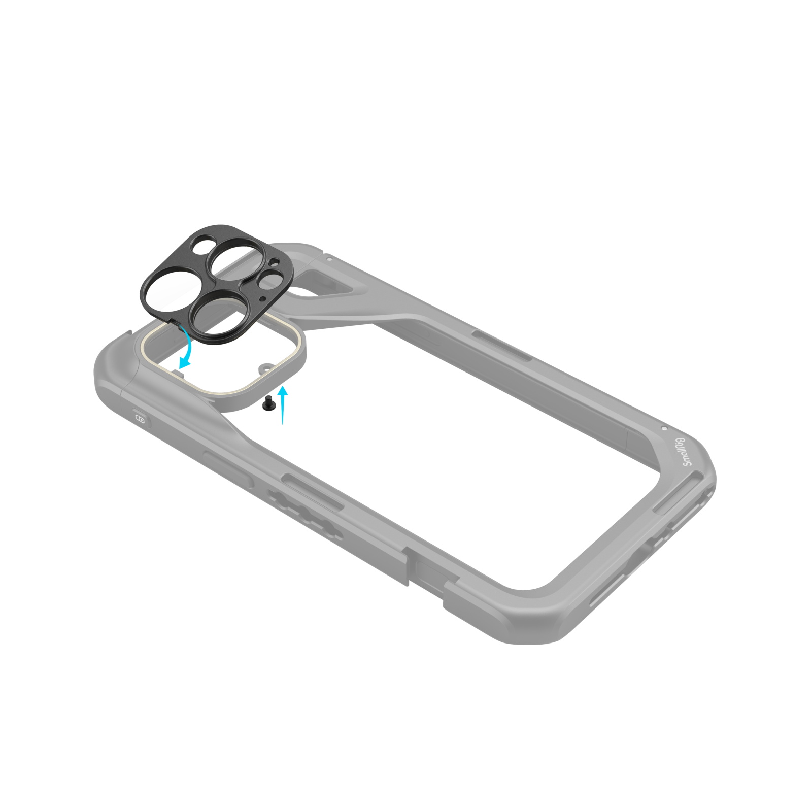 17mm Threaded Lens Back Mount Plate for iPhone 15 Pro Max / 15 Pro Cage - immagine 5