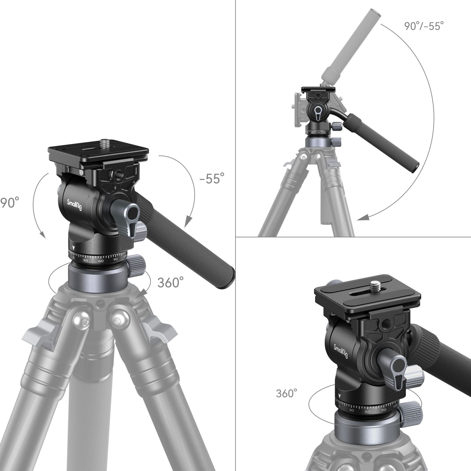 Video Head with Leveling Base CH20 - immagine 4