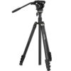CT-210 Travel Video Tripod Kit (192cm Height, 6kg Load) with Integrated Bowl Base Fluid Head