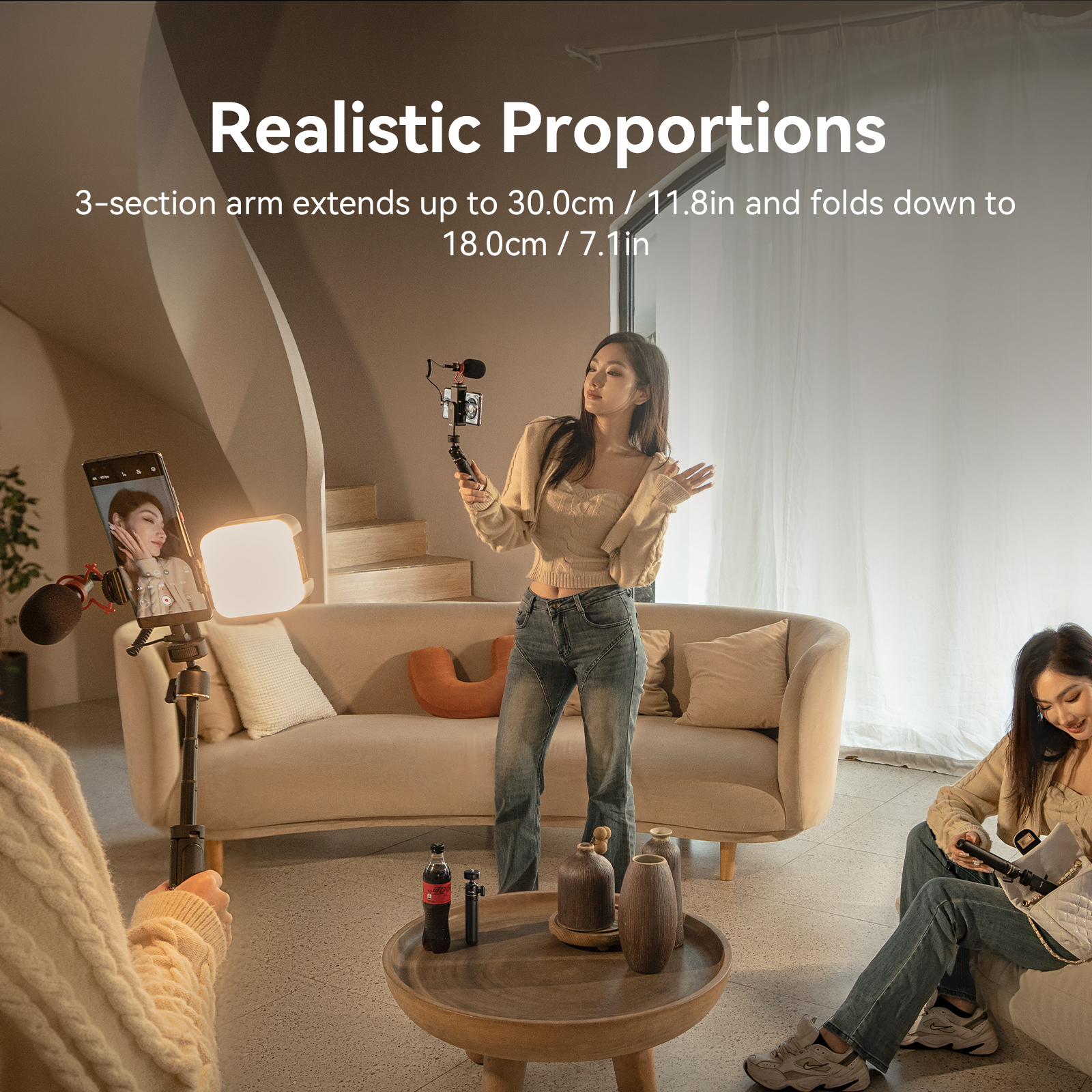 Smartphone Vlog Tripod Kit VK-50 Advanced Version - immagine 5