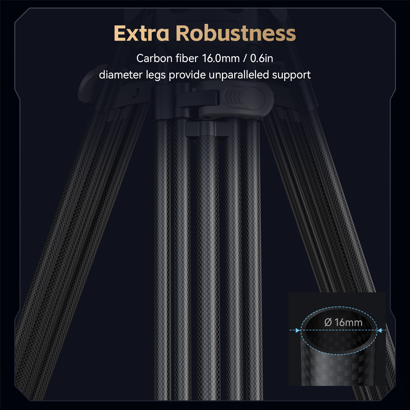 FreeBlazer Counterbalance Carbon Fiber Video Tripod Kit AD-Pro8 - immagine 6