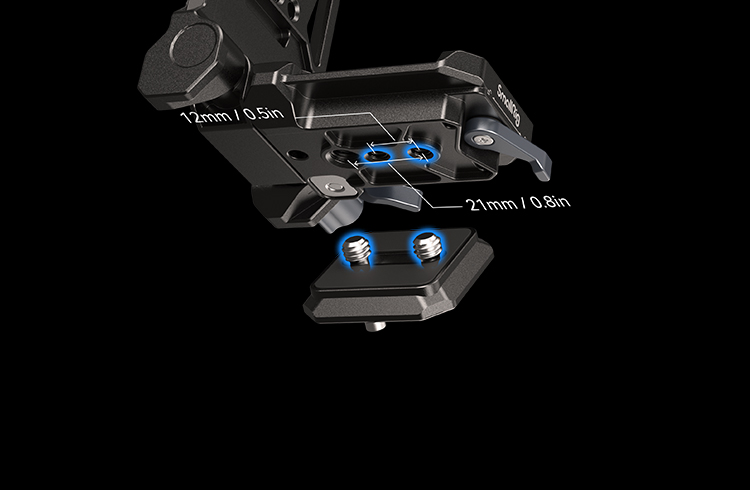 Secure 2-point mounting