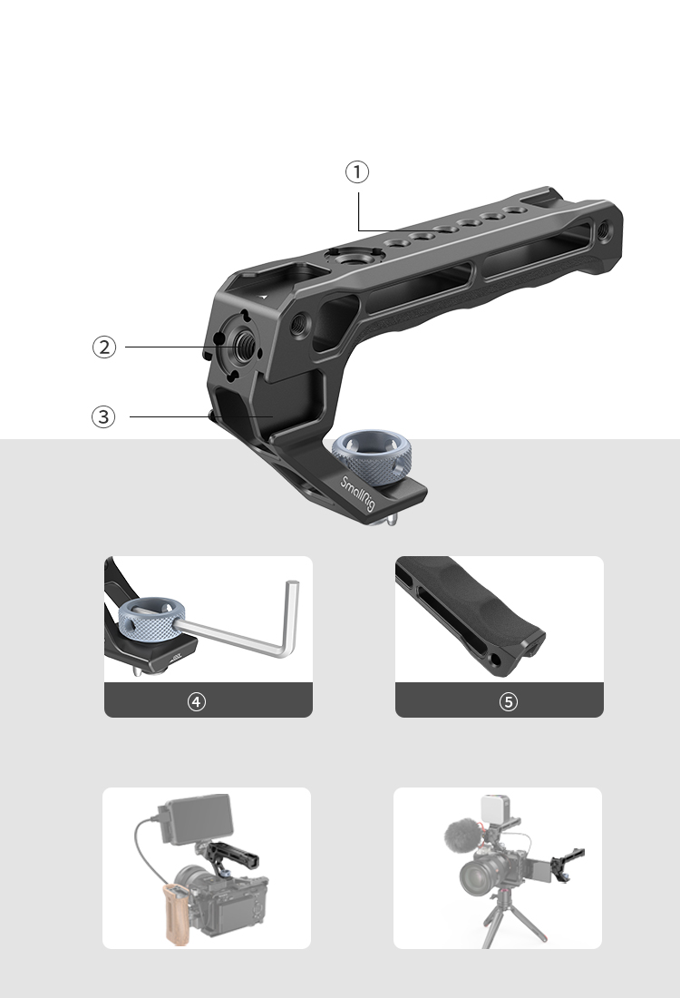 Multi-hole design can be connected to a variety of external accessories