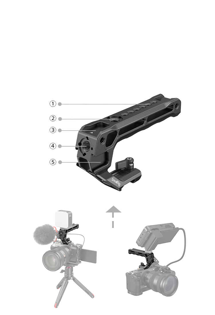 Multi-hole design can be connected to a variety of external accessories