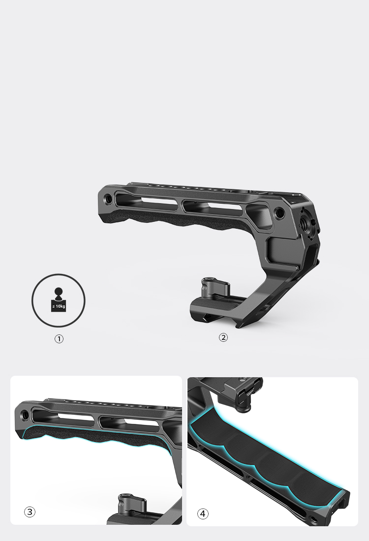 Considerate design ensures both comfortable grip and light-weight use