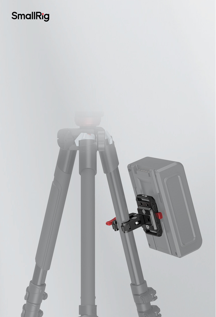 Mini V Mount Battery Plate with Crab-Shaped Clamp