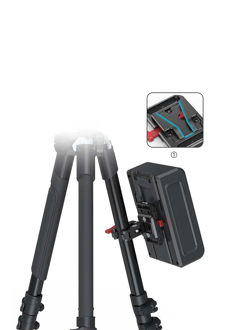 Compatible with Most V-mount Batteries