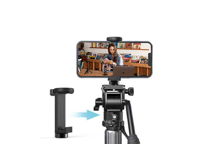 Includes a smartphone holder Selfies can also be taken
