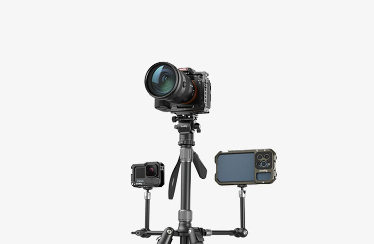 With three 1/4"-20 threaded holes increased expandability