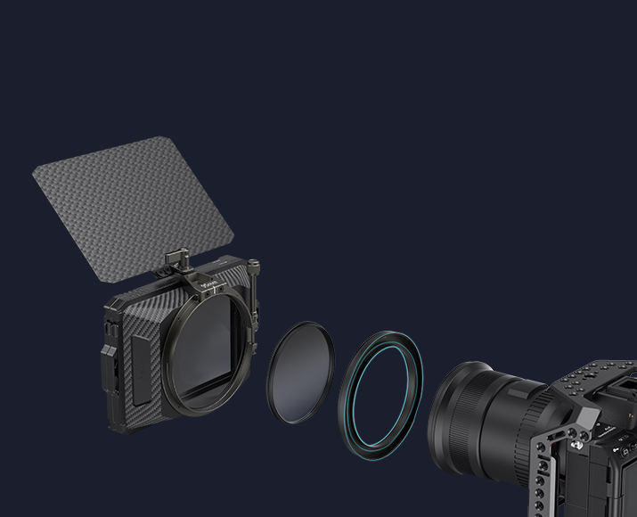 The adapter ring uses an innovative inward installation method to avoid vignetting when the focal length is ≥15mm