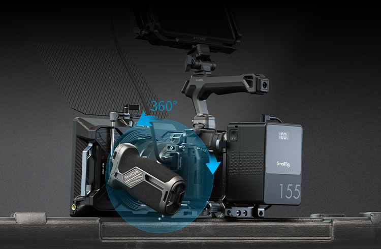 360°Dual Stepless Rotation Safely supports up to 15kg/ 33.1lbs