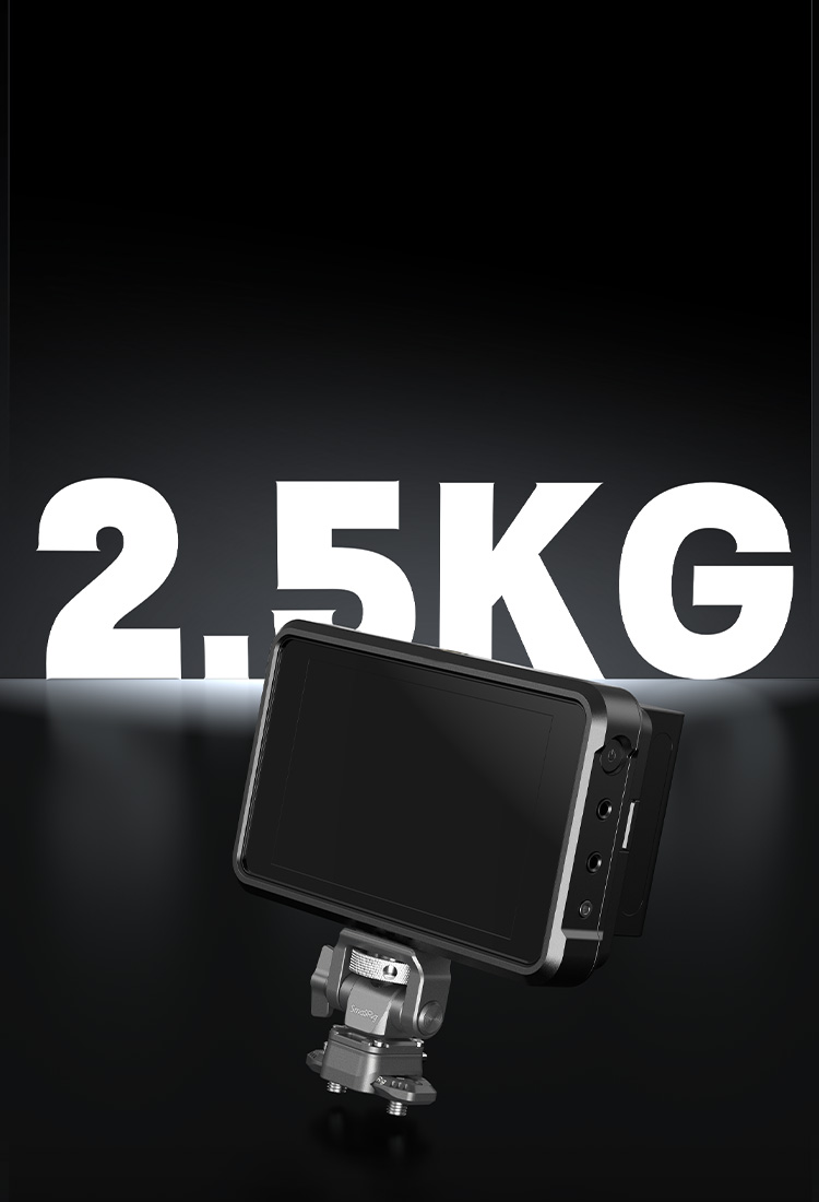 Up to 2.5 kg / 5.5lbs Load-Bearing Capacity