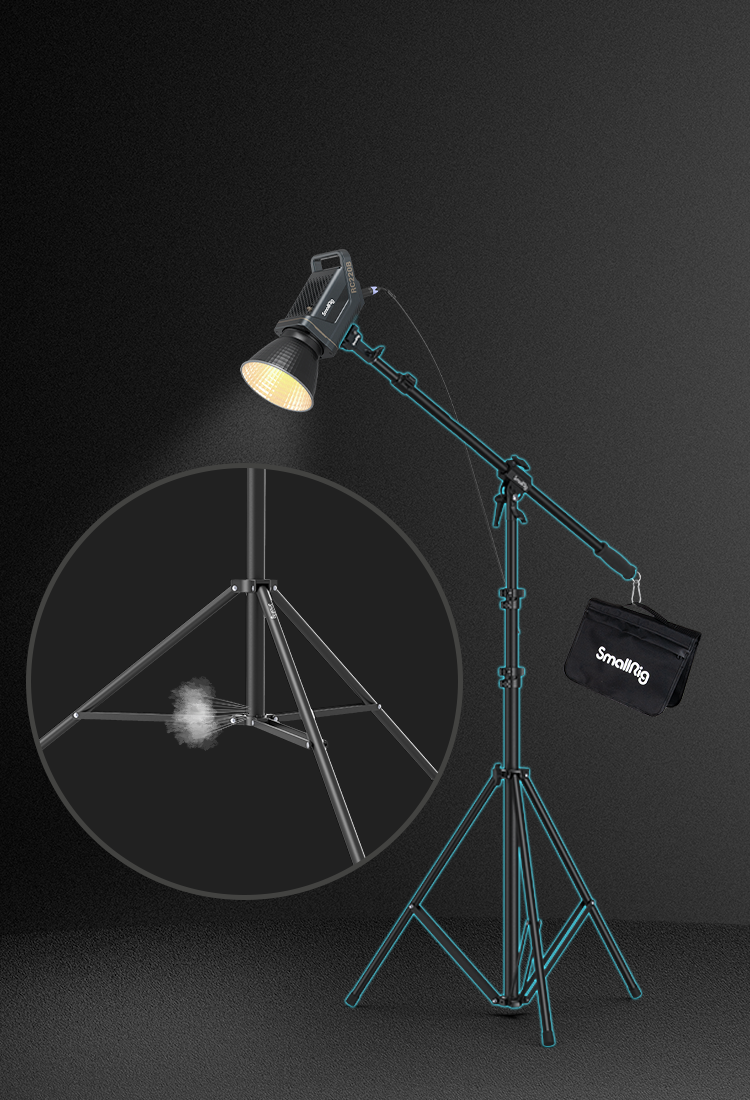 Built-in air cushion to extend the life of the light stand