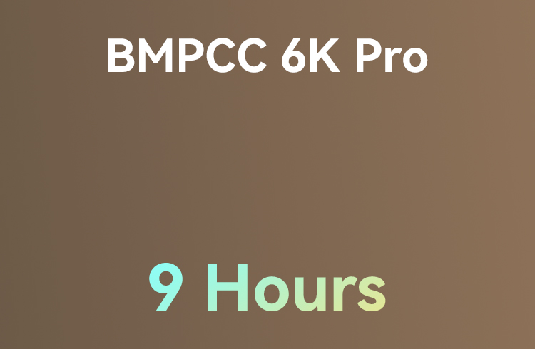 6K/50p video recording with 23W power consumption for