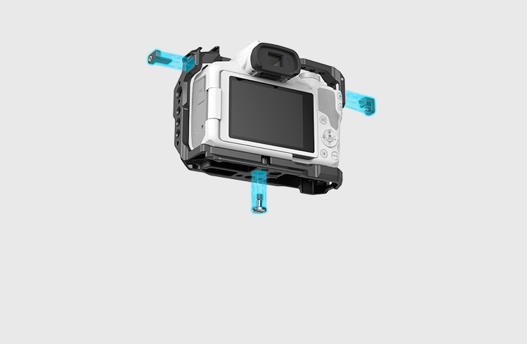 Three-point non-twist locking system for increased stability