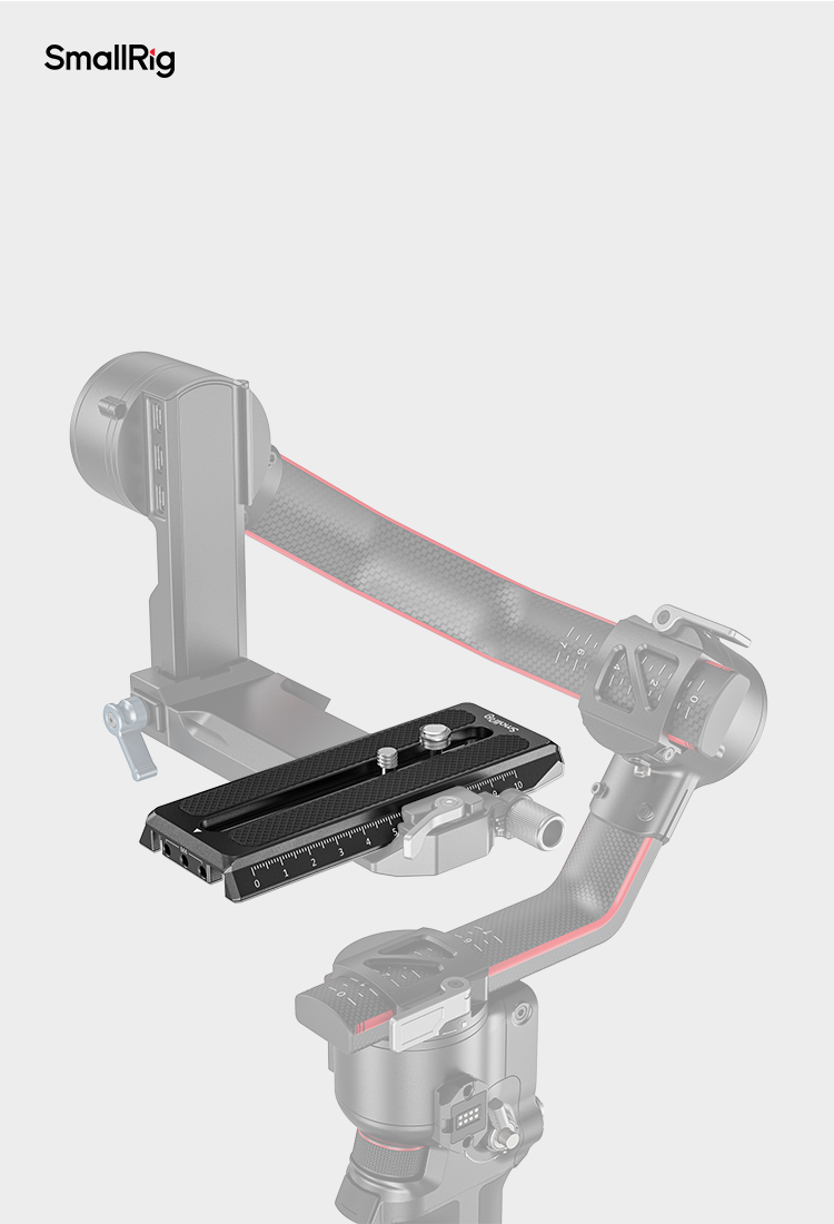 Quick Release Plate for DJI RS 2 / RSC 2 / Ronin-S Gimbal / RS 3 / RS 3 Pro / RS 4 / RS 4 Pro
