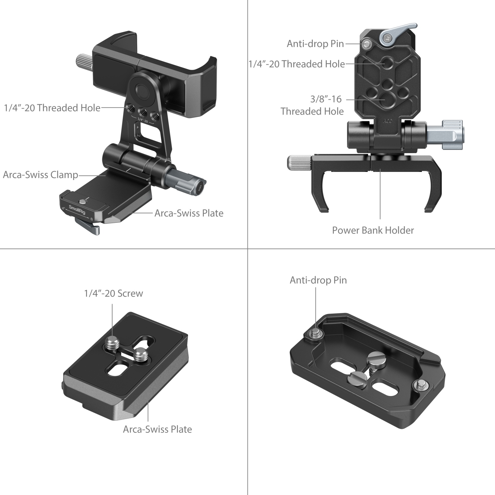 Power Banks Mount Plate Kit for Mirrorless Cameras - immagine 2