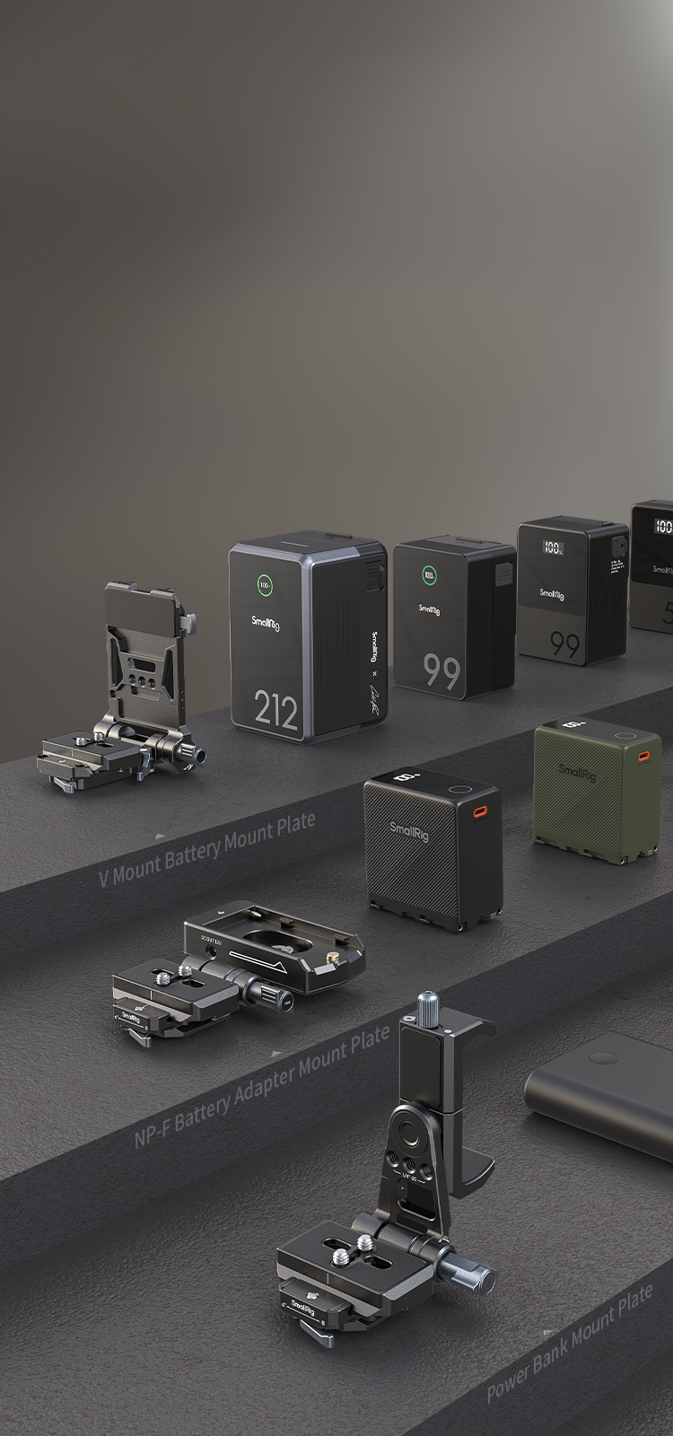 SmallRig Power Supply Mounting Solution Ecosystem Plate