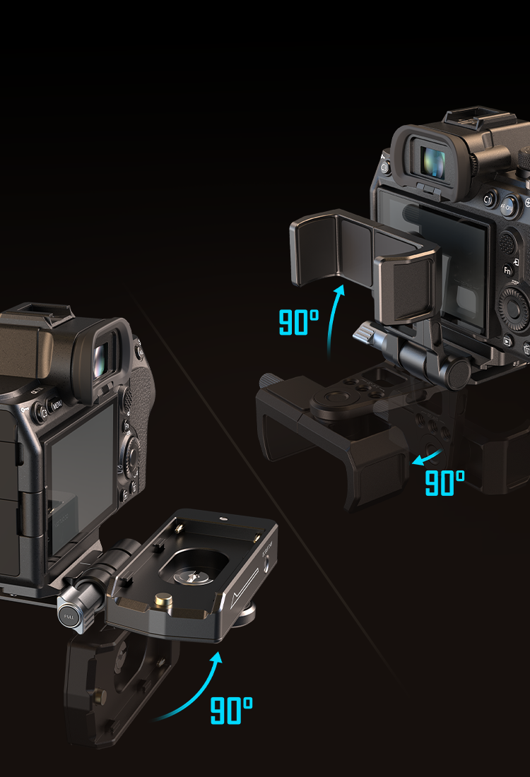 Wide Angle Adjustment for Unobstructed Flip Screen Access