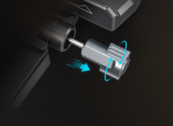 Retractable Angle Adjustment Knob