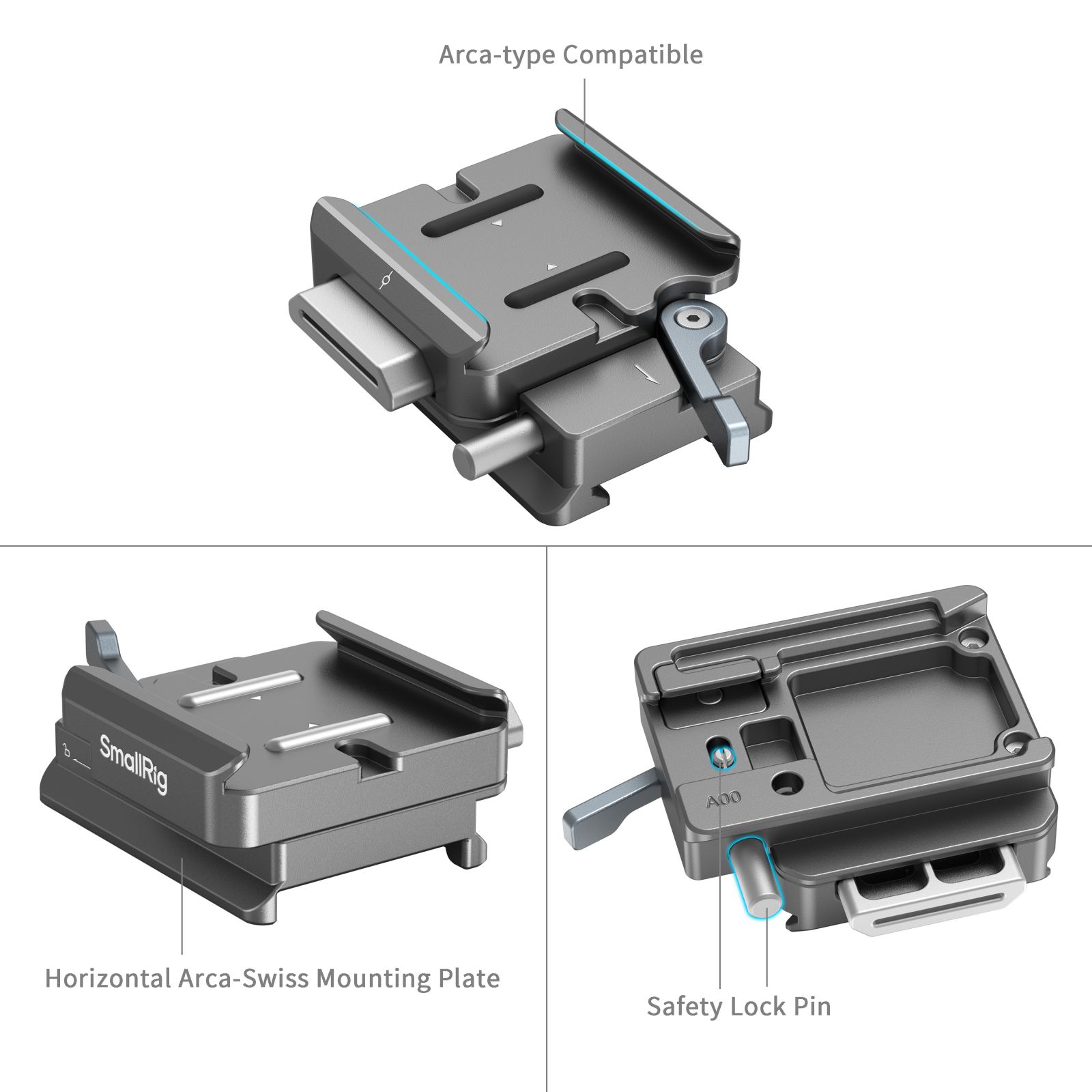 "HawkLock" H38 Arca-Type Quick Release Plate for DJI Stabilizers - immagine 5