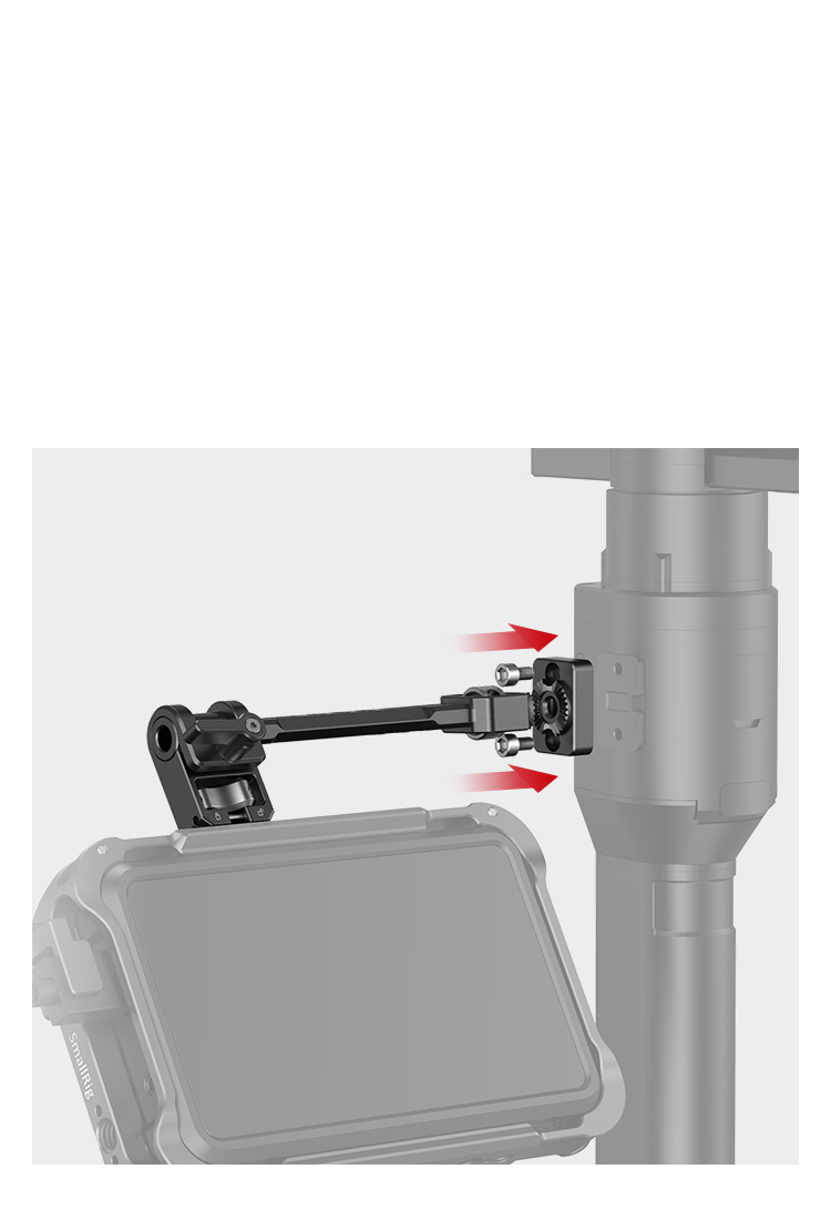 Mount via Rosette Plate with Two Included M4 Screws