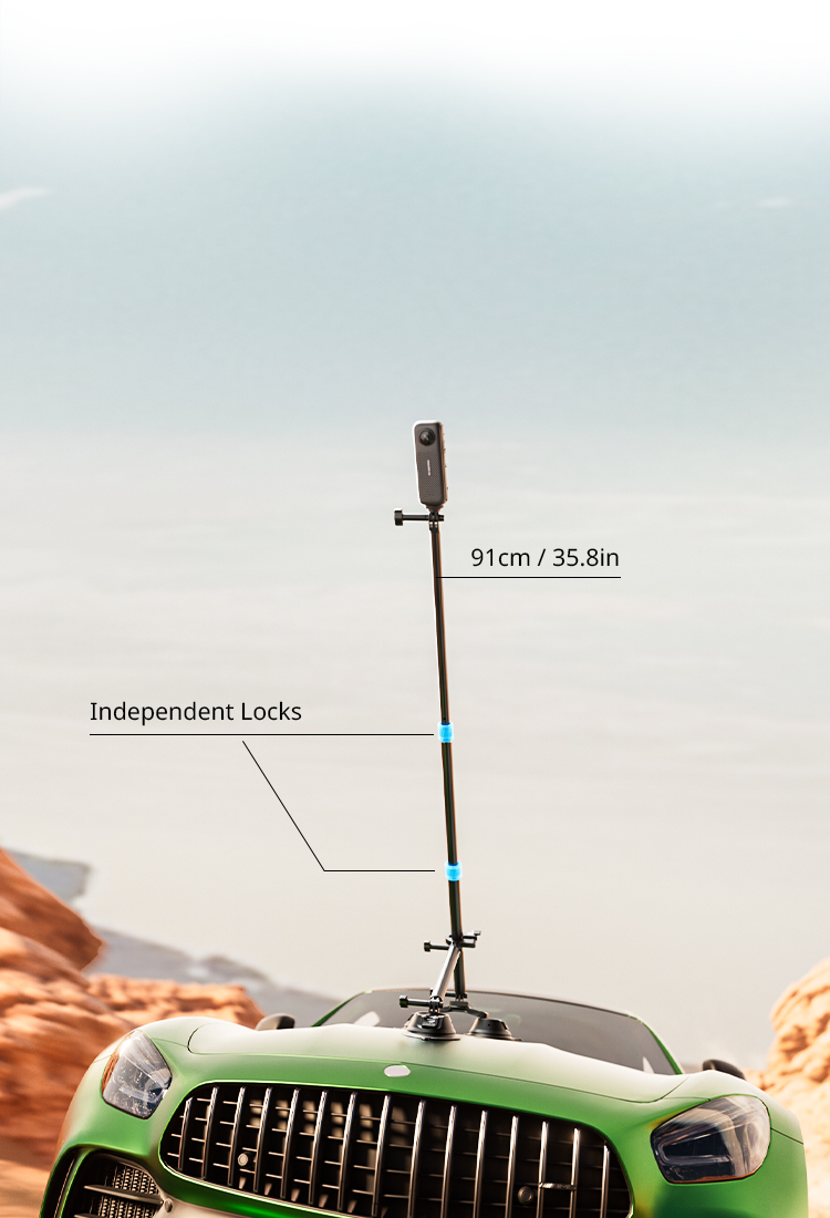Telescopic Rod with Individually Locking Joints for Stable Dynamic Shots