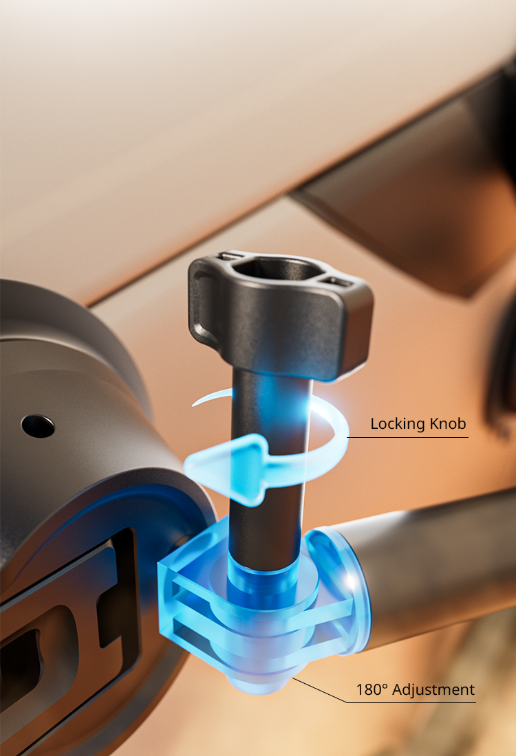 Universal Action Camera Dual Claw Design with Adjustable Angle