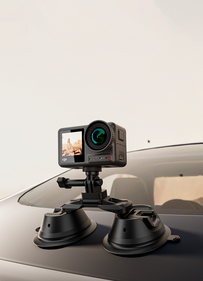 Dual Suction Cups for Standard Car Shooting