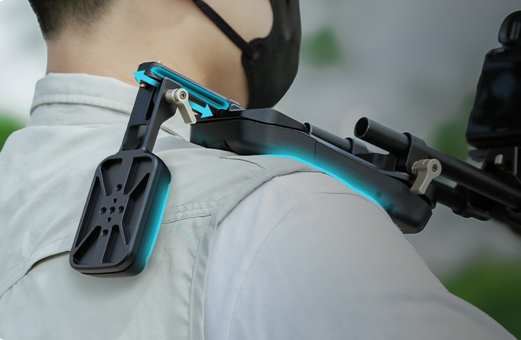 Shoulder and Back Support for Stable Camera Control