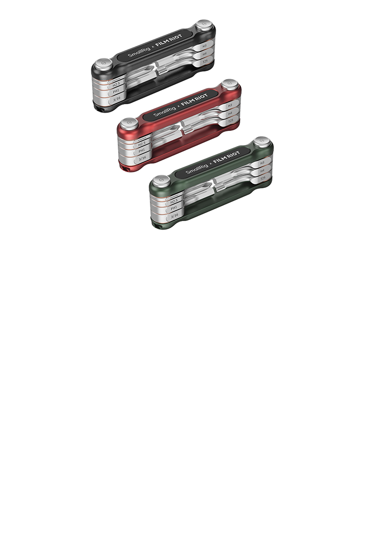 SmallRig X FILM RIOT 7-in-1 Folding Wrench Set with Dual Angle Fixation